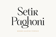 Setir Paghoni, a Serif Font by Attract Studio (Thumbnail 1 of 13)