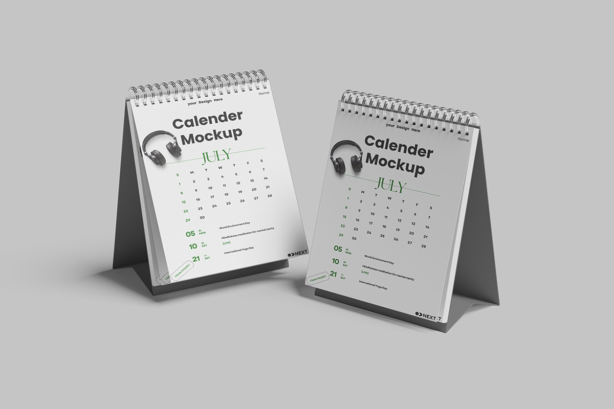 Calendar Mockup, a Merchandise Mockup by seramoe (Photo 2 of 5)