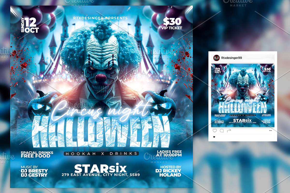 Halloween Party Flyer, a Flyer Template by RTXdesinger99 (Photo 3 of 3)