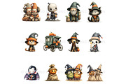 Spooky Halloween Clipart Bundle, a Seasonal Illustration by Nicole Branger Art (Thumbnail 10 of 22)