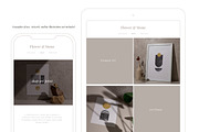 Flower & Stone Video Mock Up, a Product Mockup by Amy Louise Baker (Thumbnail 5 of 5)