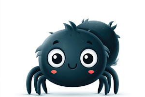 Cute Halloween spider cartoon illustration, an Animal Photo by José Manuel Gelpi