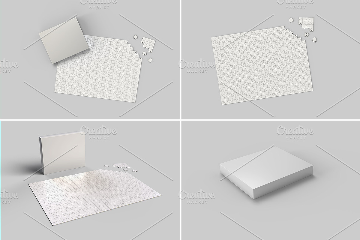 Puzzle Mockup - 12 views, a Packaging Mockup by Illusiongraphic (Photo 25 of 25)