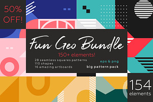Fun Geometry pattern bundle.