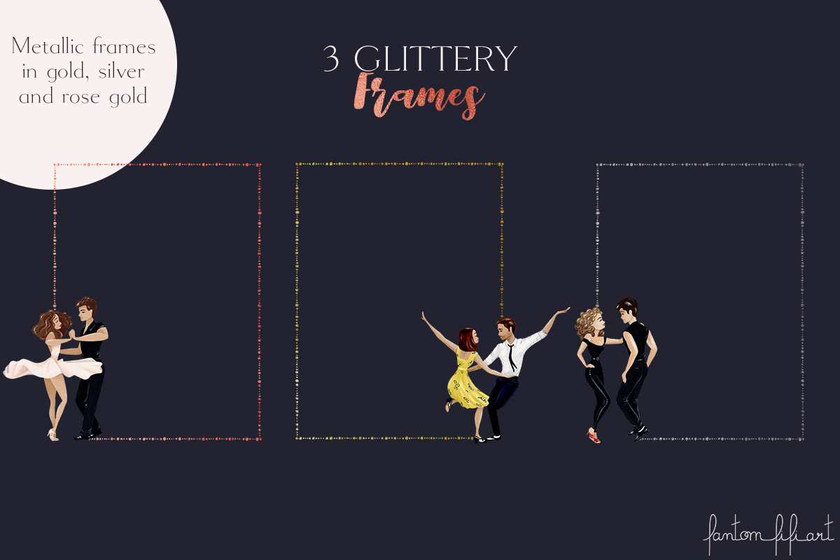 Mythical Dancing Couples, an Illustration by Fantom Fifi Art (Photo 3 of 5)
