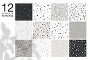 TERRAZZO monochrome collection, a Pattern Graphic by EkaterinaKiriy (Thumbnail 2 of 8)