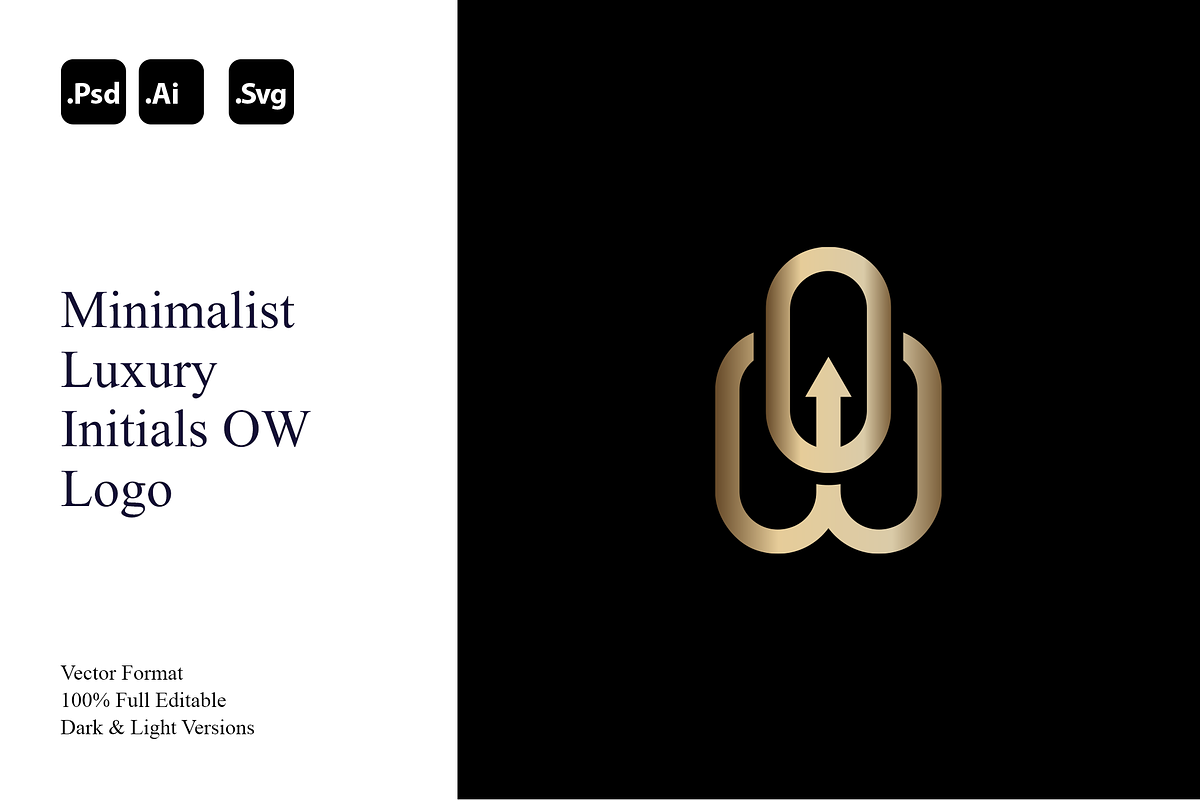 Minimalist Luxury Initials OW Logo, a Branding & Logo Template by Luxury Logos (Photo 1 of 4)