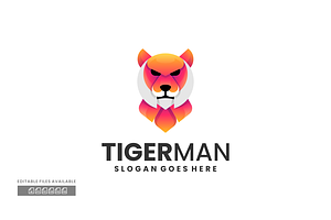 Tiger Gradient Colorful Logo, a Branding & Logo Template by ivan_artnivora