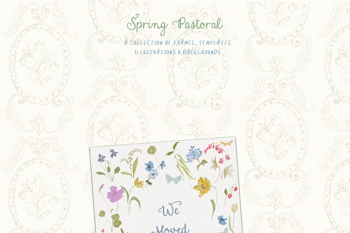 Spring Easter Frames & Illustrations, a Decorative Illustration by whiteheartdesign (Photo 12 of 19)
