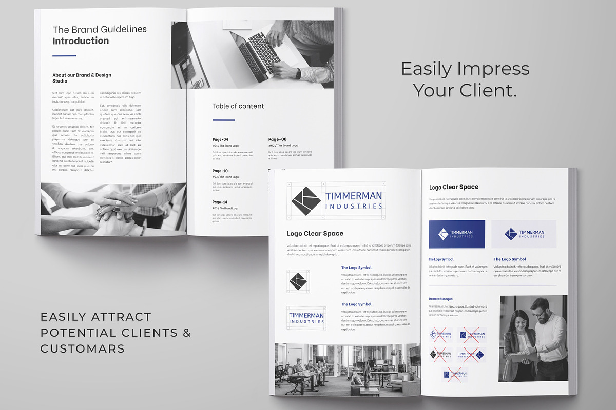 Branding template, Brand Style Guide, a Brochure Template by Niofix (Photo 2 of 6)