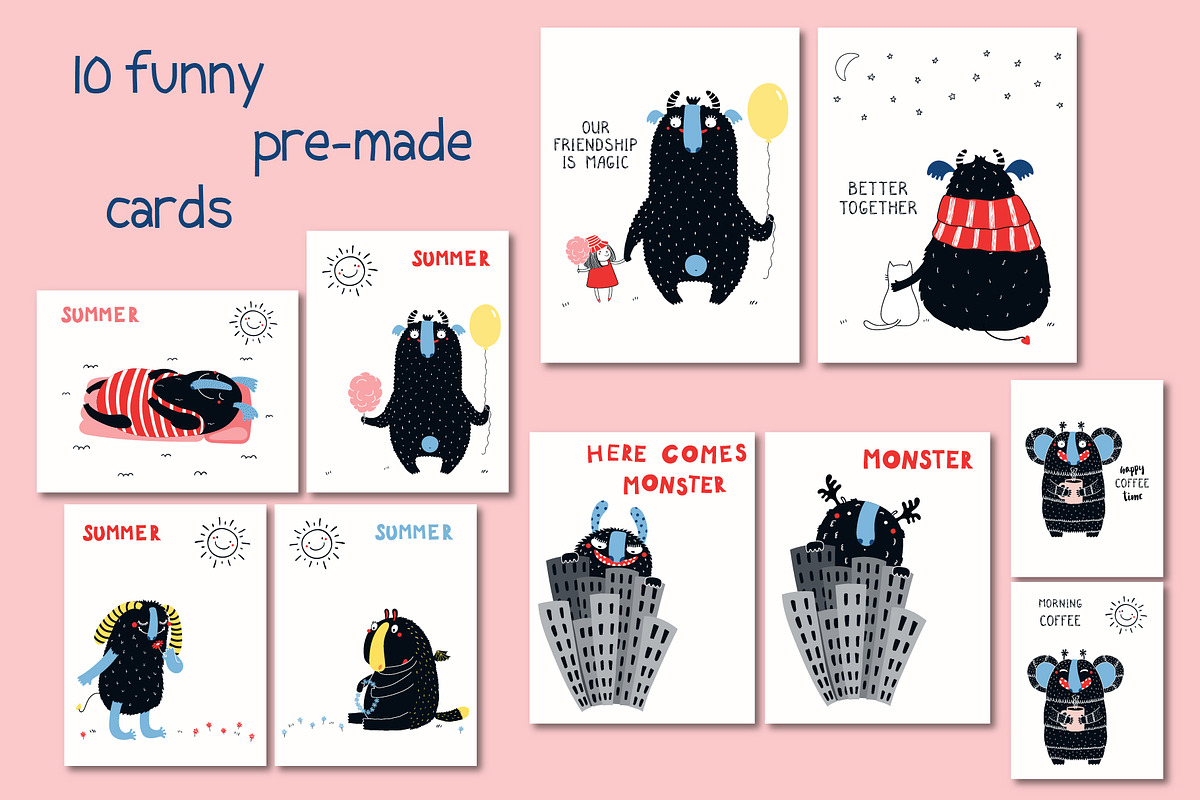 Monster Bundle Kids Illustrations, an Animal Illustration by sceptical cactus (Photo 37 of 39)