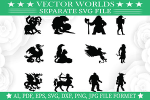 Mythological Creatures Symbol SVG