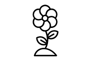 Flower Line Icon, an Icon by Pexelpy (Thumbnail 2 of 2)