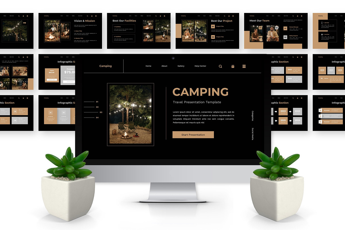 Camping - Travel Google Slide, a Presentation Template by Deepslide Studio (Photo 6 of 6)