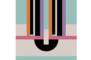 Modern Deco Geometric Color Dancing, a Background Graphic by Sharon Schwalbe (Thumbnail 4 of 4)