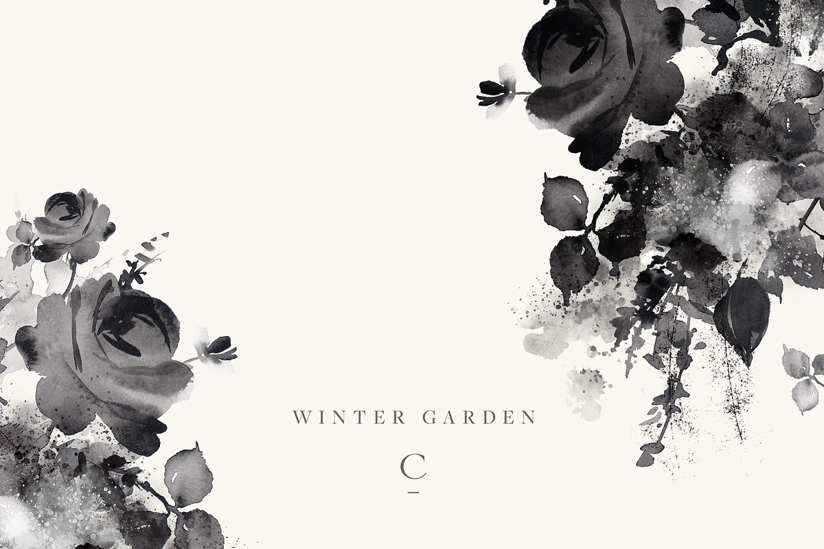 Winter Garden Clip Art, an Illustration by Create The Cut (Photo 1 of 14)
