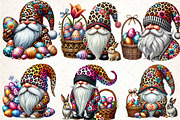 Watercolor Easter Gnomi Clipart, an Illustration by DreamCafeArt (Thumbnail 2 of 4)