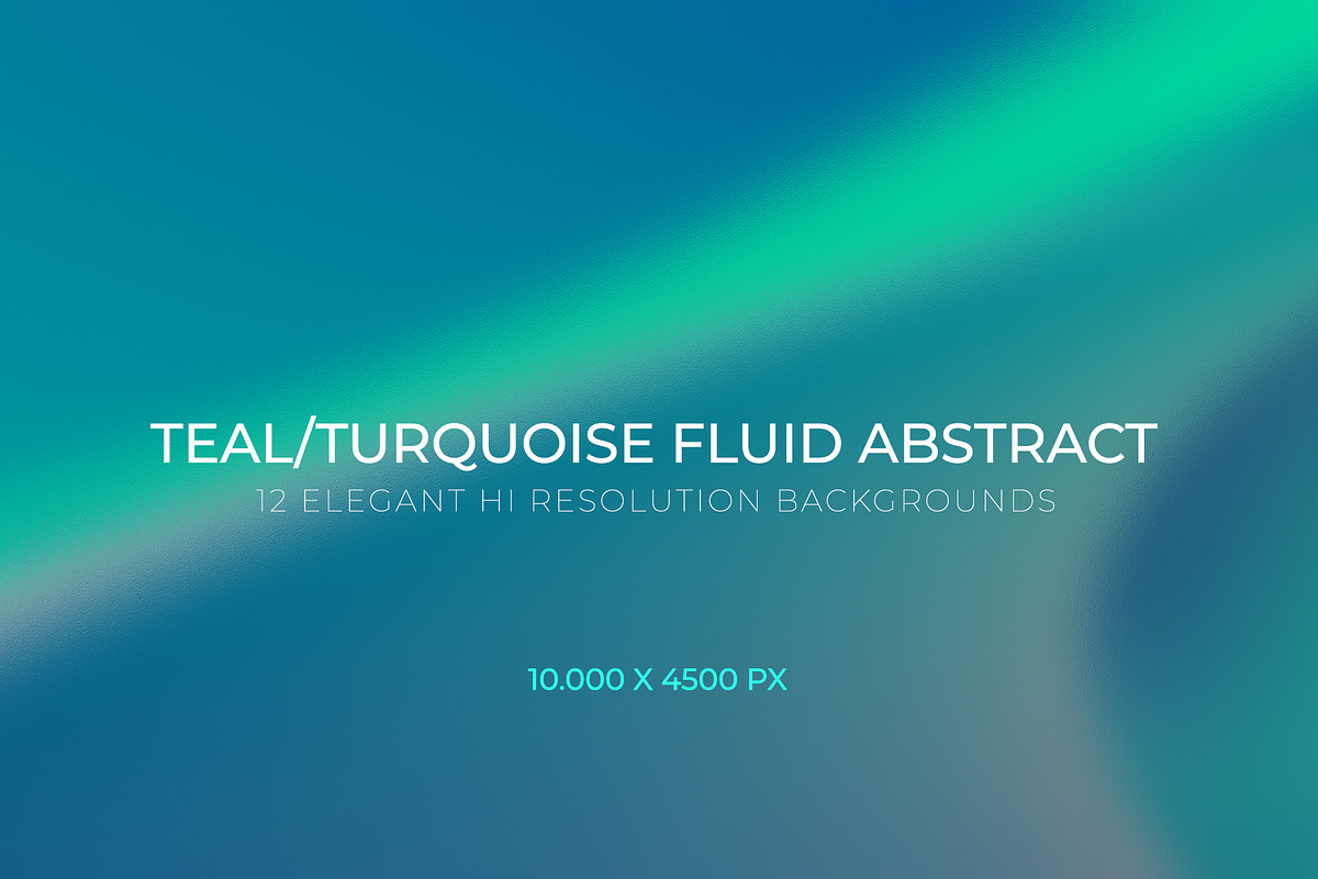 Teal Turquoise Fluid Backgrounds, a Background Graphic by bnrcreativelab (Photo 1 of 6)