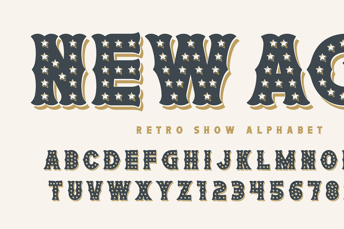 Retro circus show alphabet, an Object Graphic by RevelStockart (Photo 1 of 3)