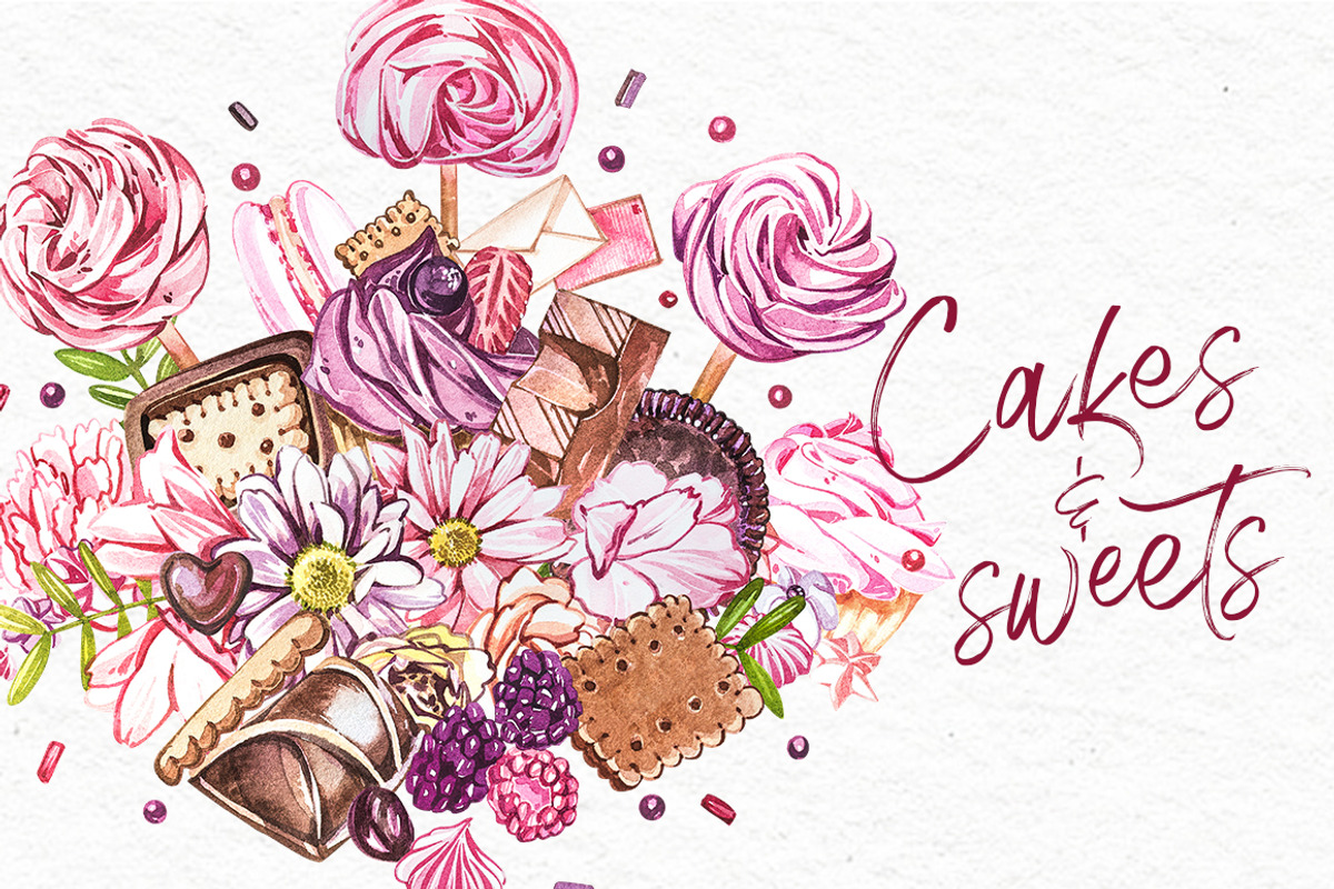 Cakes and sweets illustrations, a Decorative Illustration by Ann Astro (Photo 13 of 17)