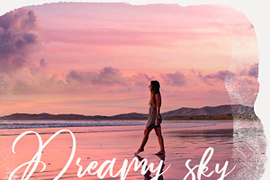 40 Pastel Sky Photo Overlays