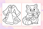 Witchy Vibes Coloring Pages Vol. 2, a Seasonal Illustration by Inkivelle Studio (Thumbnail 2 of 3)