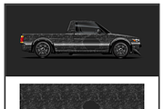Sleek Black Marble Car Wrap, an Object Illustration by CarWrap design (Thumbnail 3 of 3)