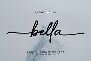 bella signature, a Handwritten Font by Raffa Creative