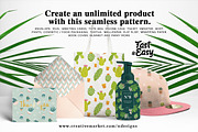 Cactus Cacti Seamless Pattern, a Pattern Graphic by NDesigns (Thumbnail 2 of 4)