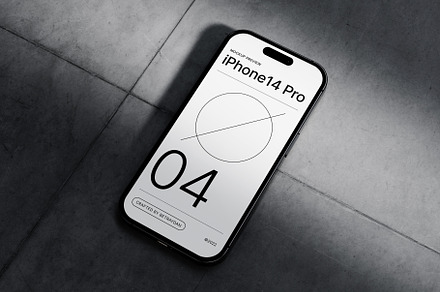 iPhone14 Pro - Mockup 04, an iPhone Mockup by Betraydan