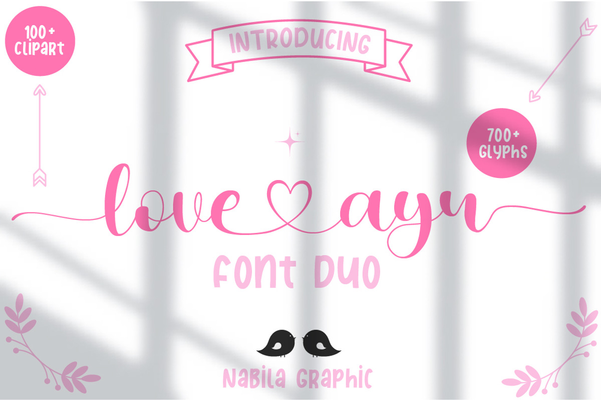 Love Ayu - Wedding Fonts Script Love, a Script Font by MC Creative (Photo 1 of 11)