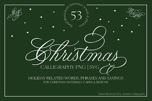 Christmas Lettering Designs, a Graphic by Amalia Calligraphy