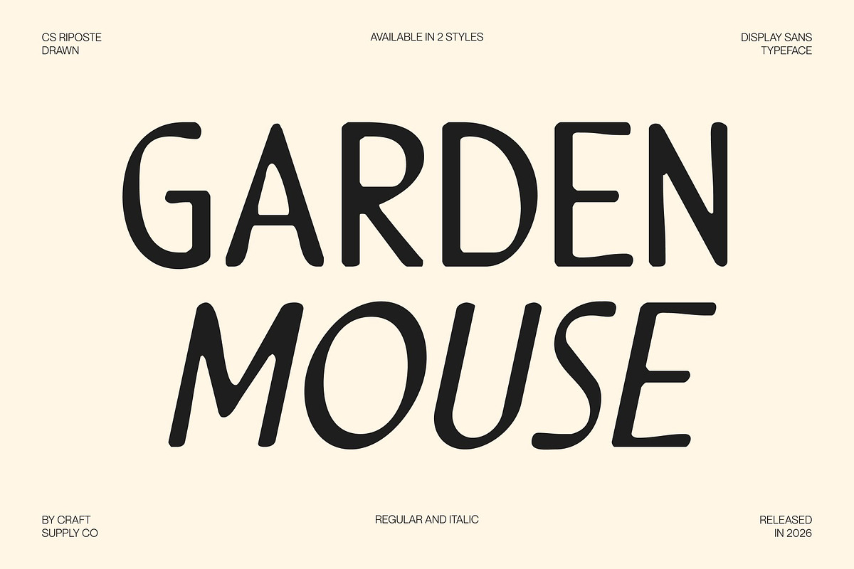 CS Riposte Drawn, a Sans Serif Font by Craft Supply Co. (Photo 4 of 8)