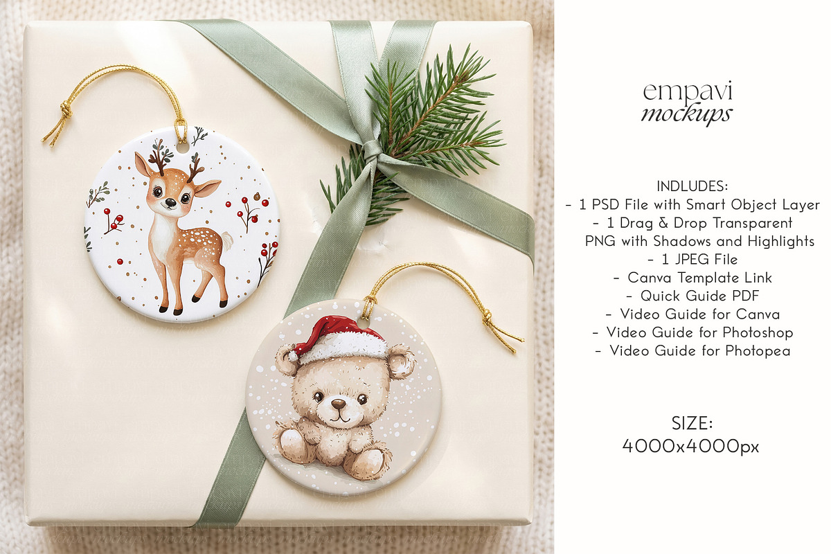 Ornament Mockup, a Household Mockup by EmpaviMockups (Photo 4 of 5)