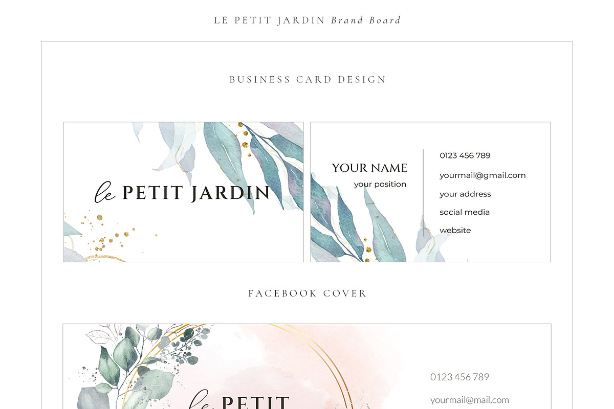Logo and Branding, Watercolor Logo, a Branding & Logo Template by Olya Creative (Photo 2 of 3)