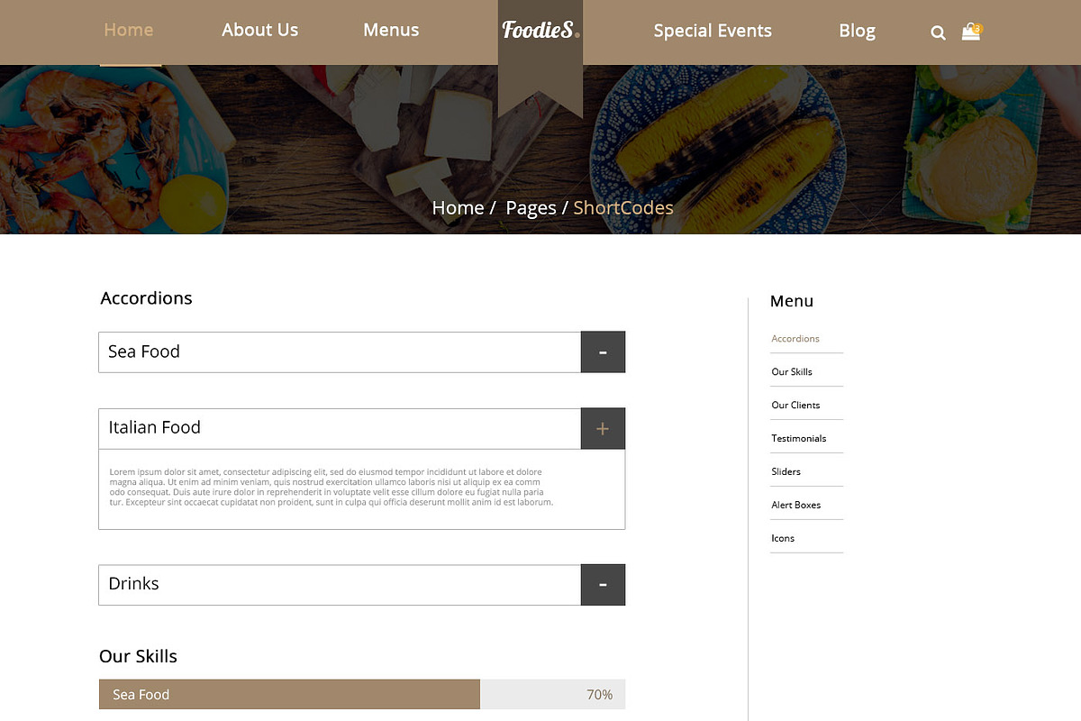 Foodies-Food&Restaurant PSD Template, a Websites & App Template by temRam (Photo 21 of 33)