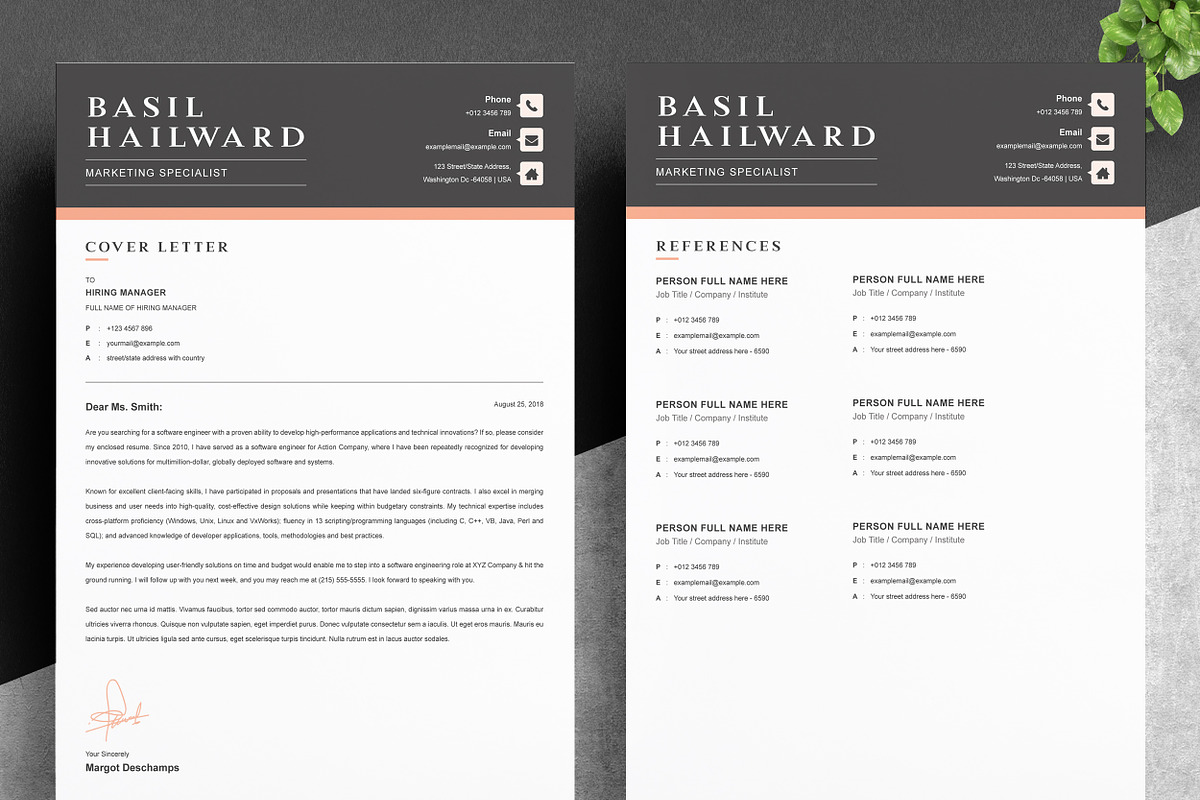 Word Clean Resume Template, a Resume Template by ResumeInventor (Photo 3 of 6)