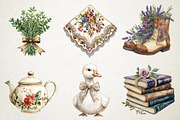 Spring Cottagecore Aesthetic Bundle, an Illustration by RobertsArt (Thumbnail 4 of 5)