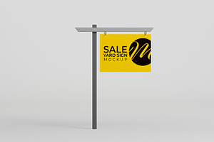 Sale Yard Sign Mockup Set