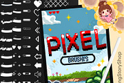 135 Procreate Pixel Art Brushes, a Brush Add-On by DrawingStoryShop (Thumbnail 1 of 6)