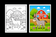 FARM ANIMALS COLORING BOOK for KIDS, an Animal Illustration by Ink Gallery (Thumbnail 5 of 7)