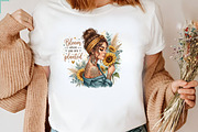 Bloom Where You Are Planted Sunflow, a Seasonal Illustration by CraftArtStudio (Thumbnail 3 of 4)