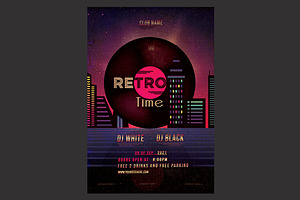 Retro Party Flyer, a Flyer Template by DSGraphicDesign