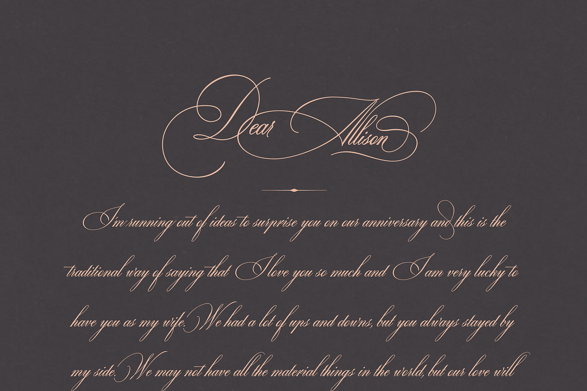 Ecatherina - legendary script, a Script Font by Blessed Print (Photo 32 of 42)
