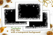 Snowy Holiday Cards Template PSD, a Card Template by PSD templates and Photos (Thumbnail 5 of 6)