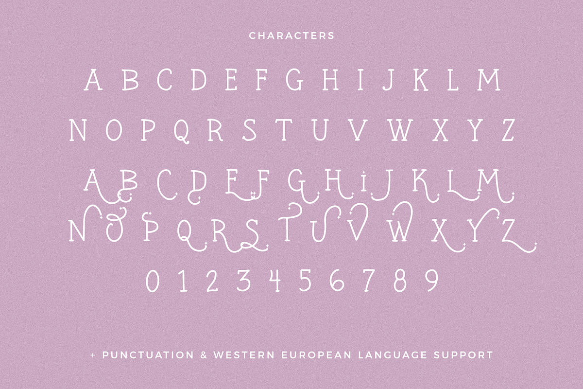 Mystic Midnight Serif with Stars, a Handwritten Font by Beck McCormick (Photo 10 of 10)