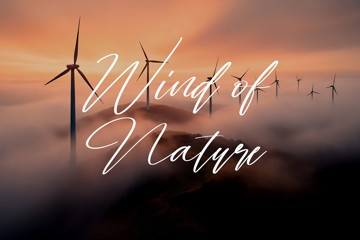 Bidikan Angin Signature Script Font, a Handwritten Font by Geelator Studio (Photo 2 of 11)