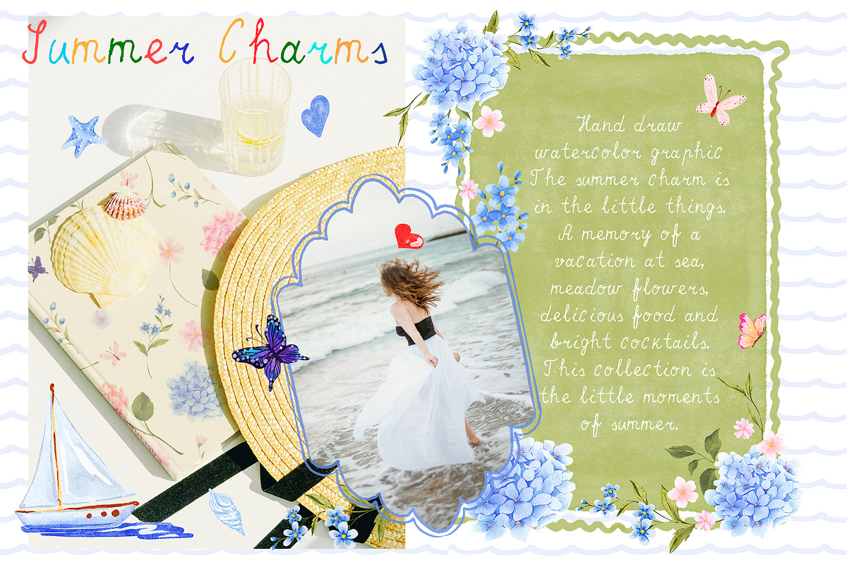 Summer Charms. Whimsical graphic, an Object Graphic by ma_i_vi (Photo 2 of 9)