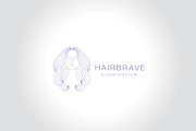 hair brave logo minimalist, a Branding & Logo Template by Mariyana (Thumbnail 3 of 5)