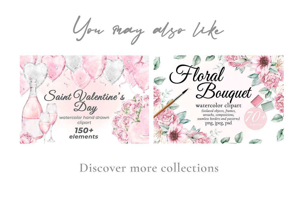 Fleur de Perle Watercolor Clipart, a Decorative Illustration by Eves_Aquadreams (Photo 12 of 12)